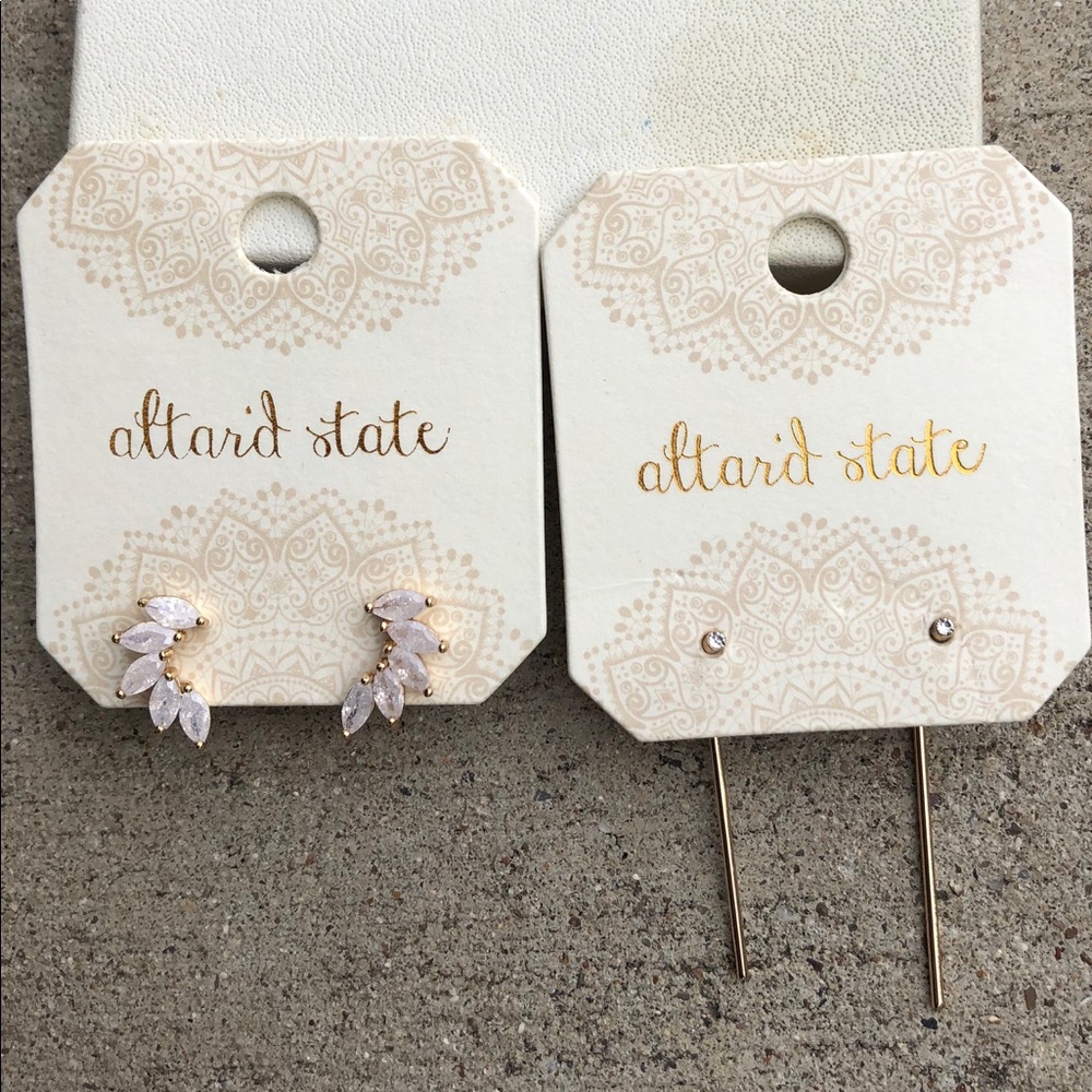 Altar’d State 2 pair of earrings